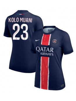 Paris Saint-Germain Randal Kolo Muani #23 Zenski Domaci Dres 2024-25 Kratak Rukavima